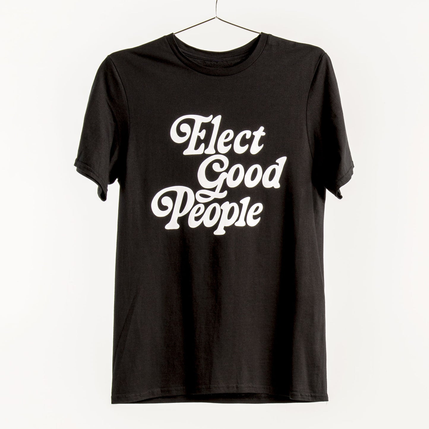 Black T-Shirt with White Logo