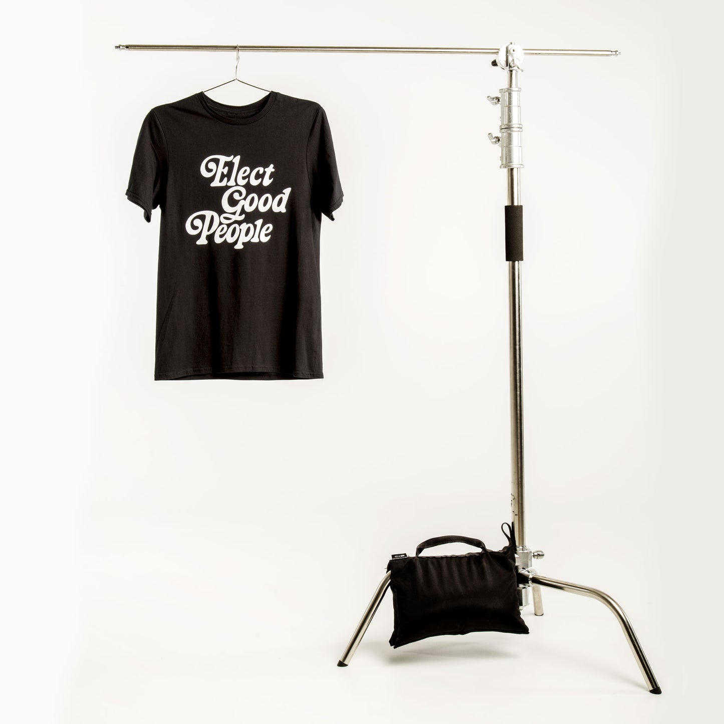 Black T-Shirt with White Logo