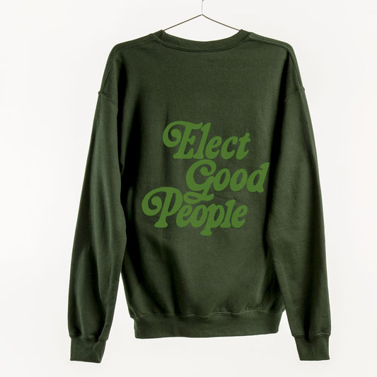 Green Crewneck with Green Logo