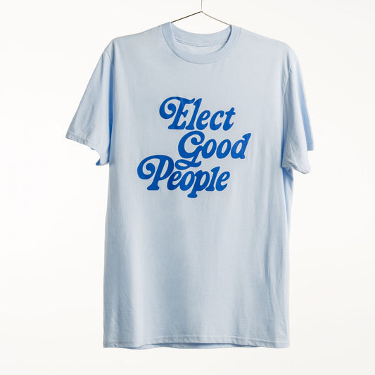 Light Blue T-Shirt with Blue Logo