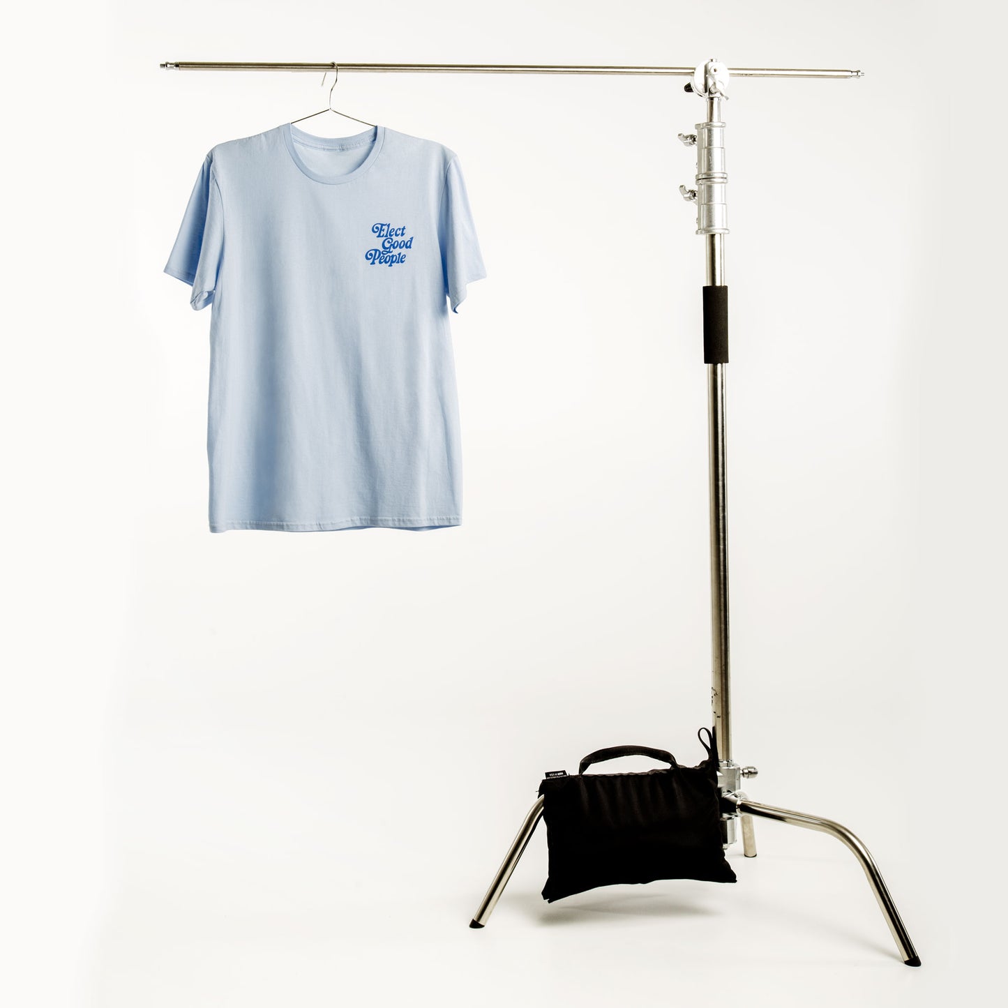 Light Blue T-Shirt with Blue Pocket Logo