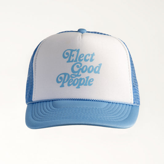 Light Blue Logo Trucker Hat
