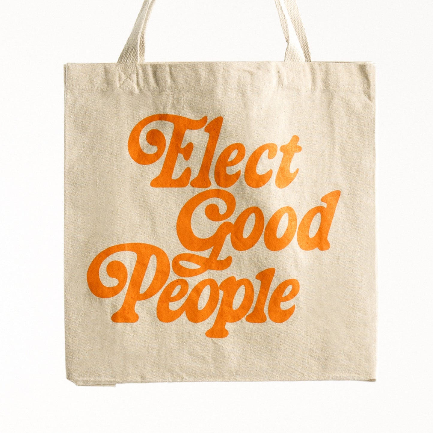 Orange Logo Tote Bag