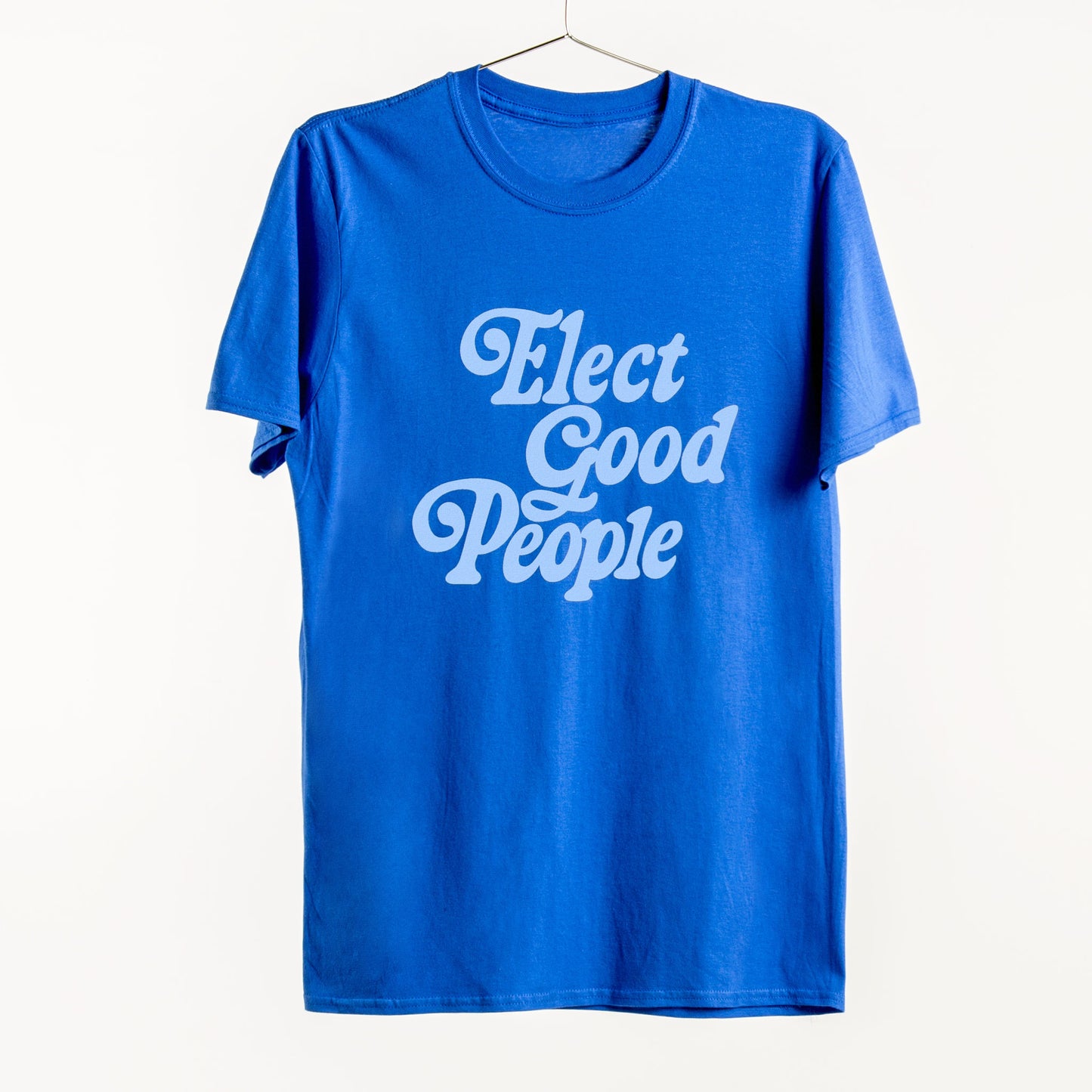 Blue T-Shirt with Light Blue Logo
