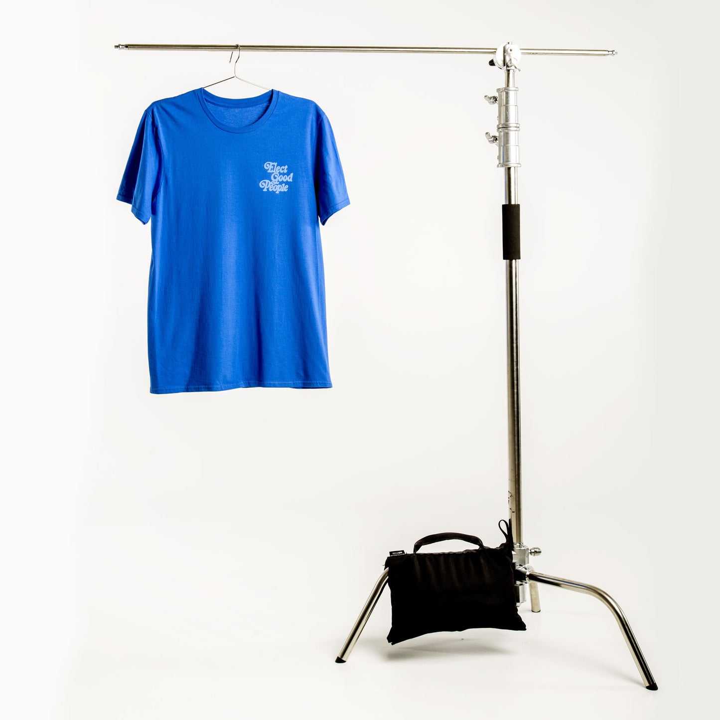 Blue T-Shirt with Light Blue Pocket Logo