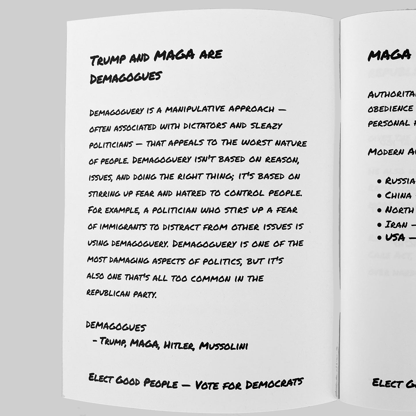 The Truth About Trump and MAGA Republicans — Stumping Booklet