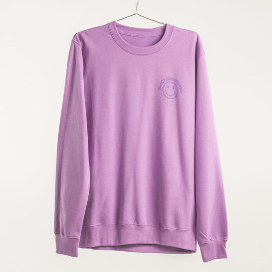 Lavender Wavy Crewneck Sweatshirt