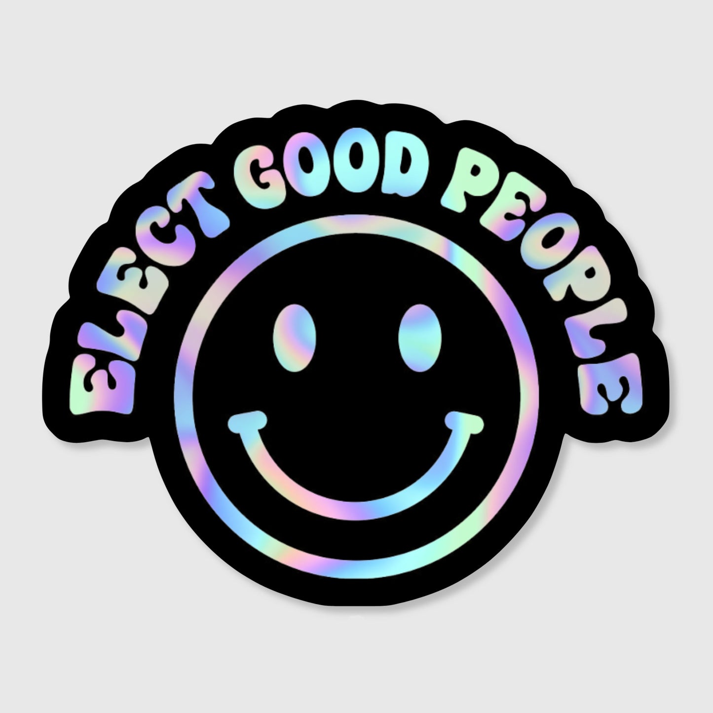 Rainbow 'Smiley' logo 3-inch sticker